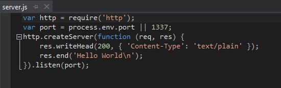 typical server js file